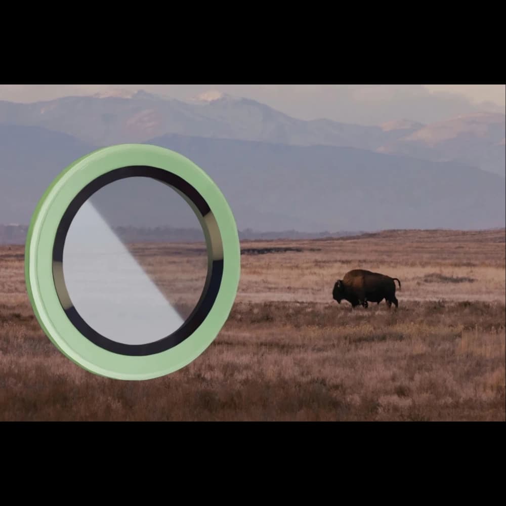 Bizon Glass Snap Lens Apple iPhone 17 hellgrüner Rahmen - 3