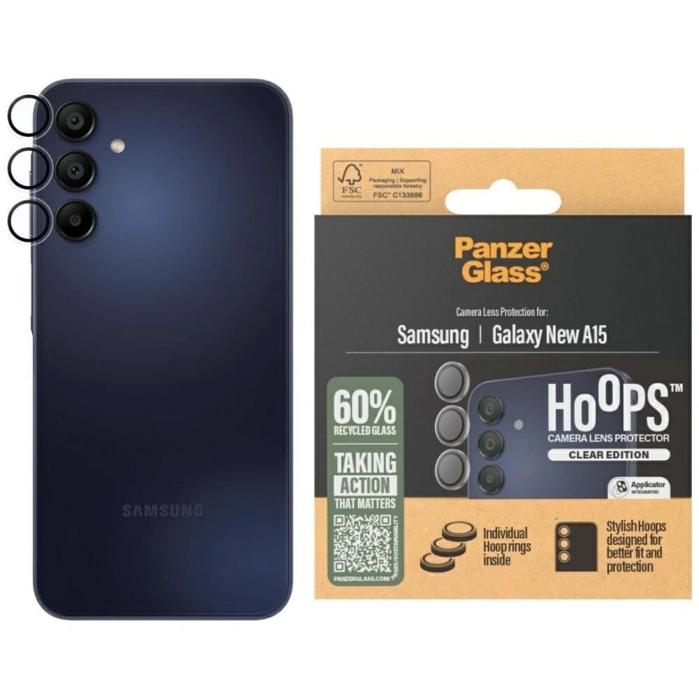 PanzerGlass Hoops Linsenschutz Samsung Galaxy A16 / A16 5G klar - 1