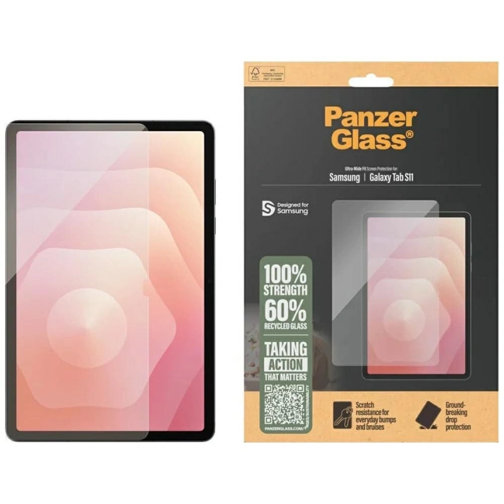 PanzerGlass Ultra-Wide Fit do Samsung Galaxy Tab S11 - 1