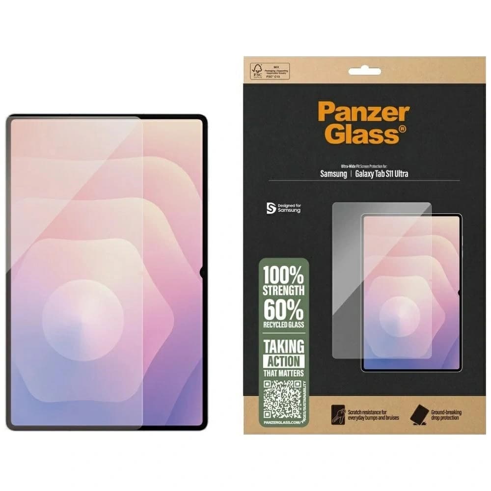 PanzerGlass Ultra-Wide Fit do Samsung Galaxy Tab S11 Ultra - 1