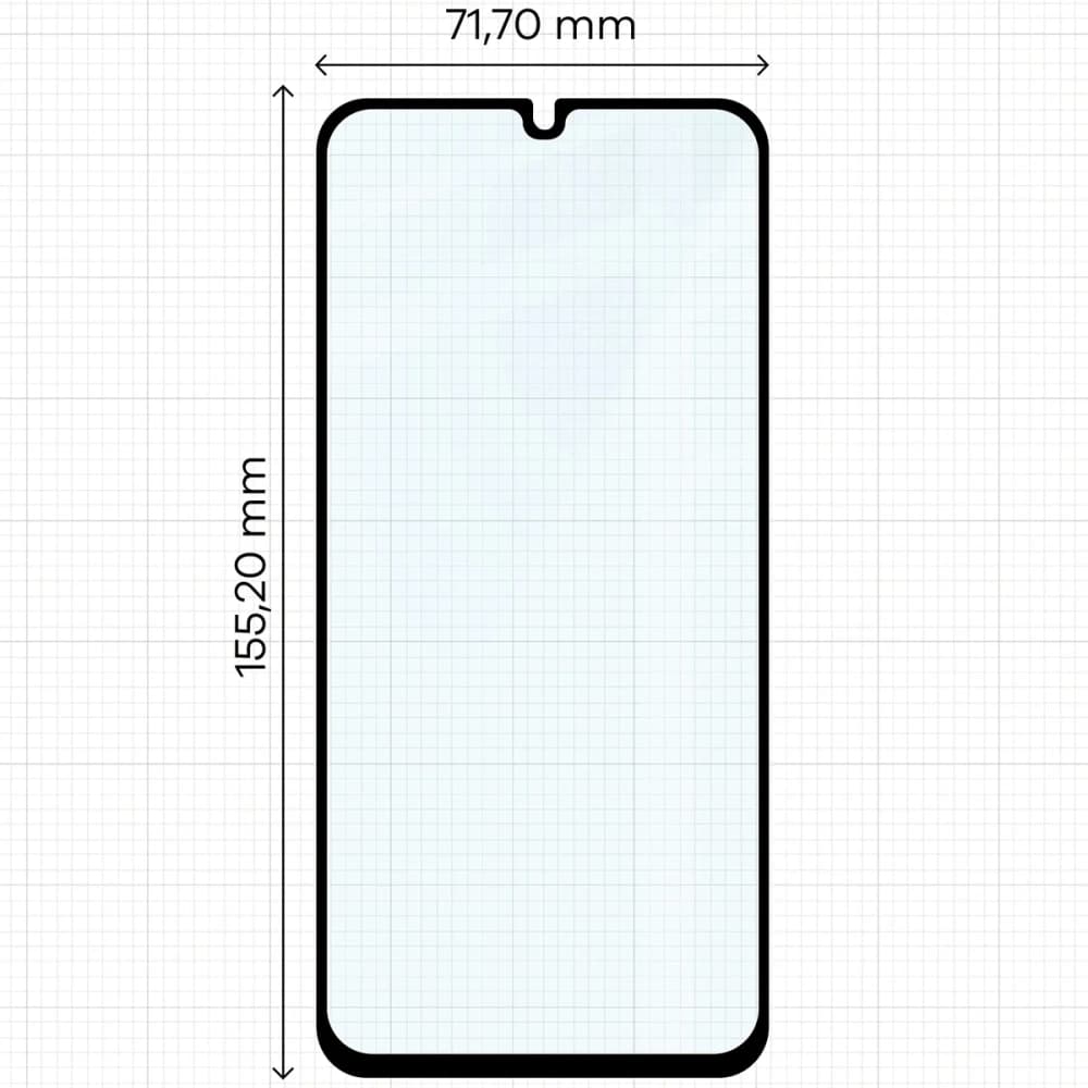 Bizon Glass Edge Duo Samsung Galaxy A15 4G / 5G / A25 5G / M15 5G black frame [2 PACK] - 2