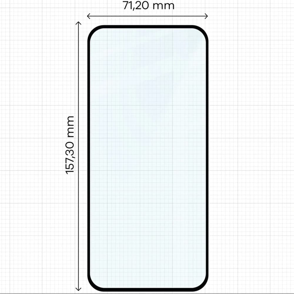 Bizon Glass Edge Duo Honor 400 Lite schwarzer Rahmen [2 PACK] - 2