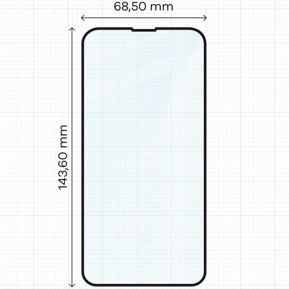 Bizon Glass Edge Duo Apple iPhone 13 / 13 Pro black frame [2 PACK] - 2