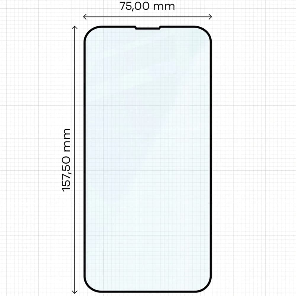 Bizon Glass Edge Duo Apple iPhone 13 Pro Max schwarzer Rahmen [2 PACK] - 2