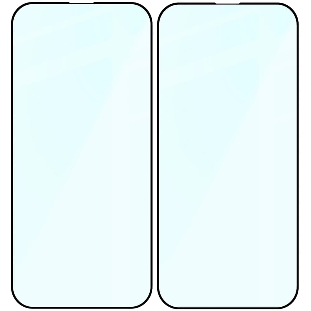 Bizon Glass Edge Duo Apple iPhone 17e / 16e / 14 / 13 Pro / Apple iPhone 13 black frame [2 PACK] - 4