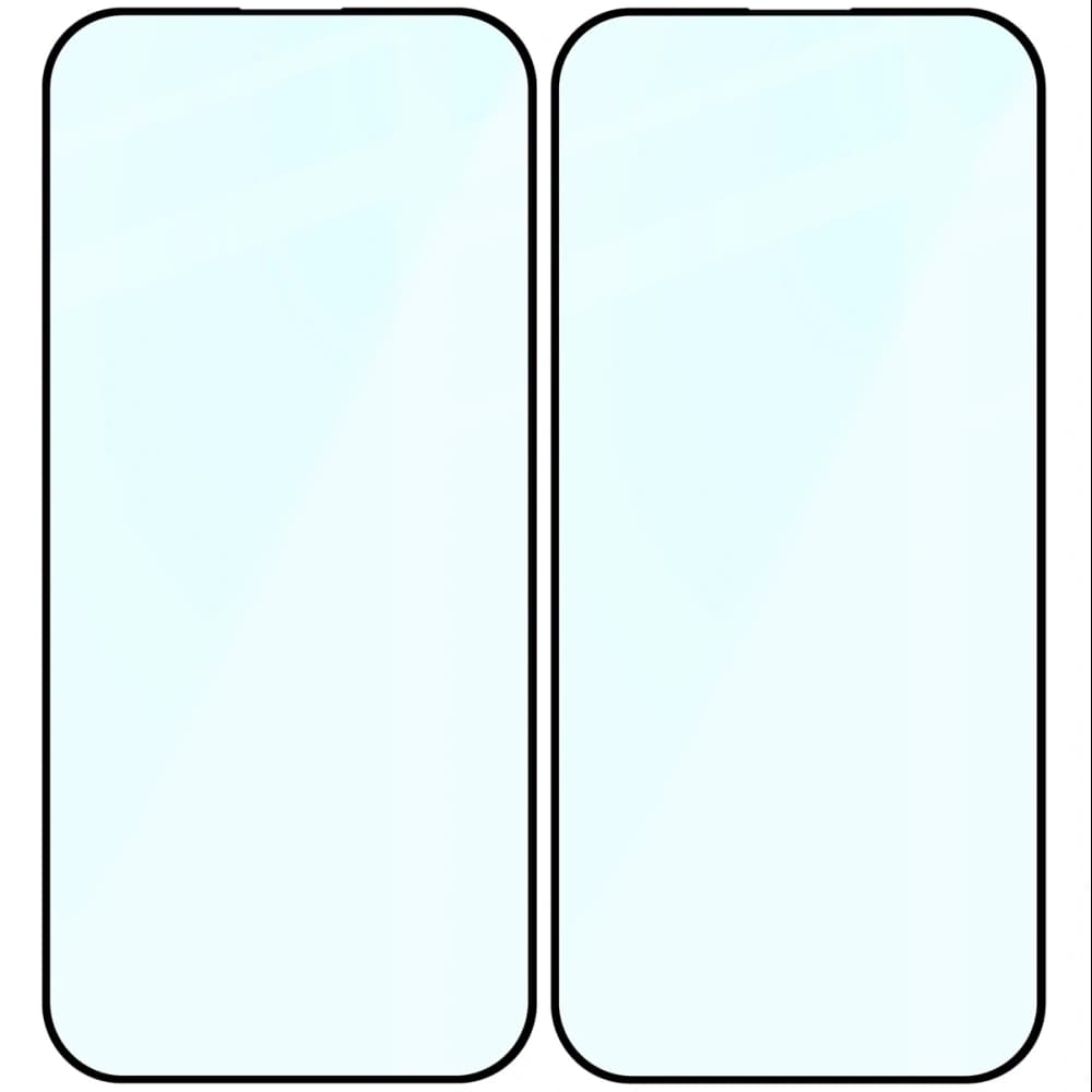 Bizon Glass Edge Duo Apple iPhone 17 / 17 Pro / 16 Pro schwarzer Rahmen [2 PACK] - 4