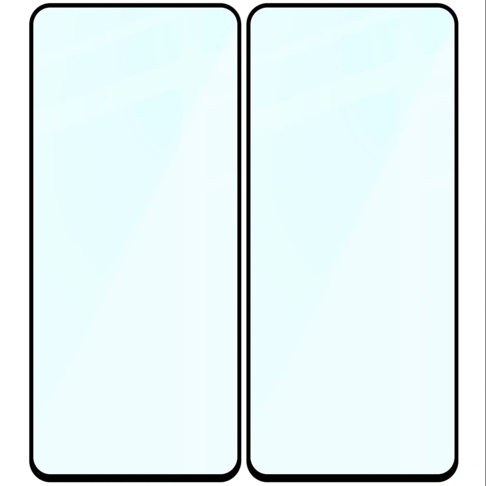 Szkło hartowane Bizon Glass Edge Duo do OnePlus Nord 3 czarna ramka [2 PACK] - 4