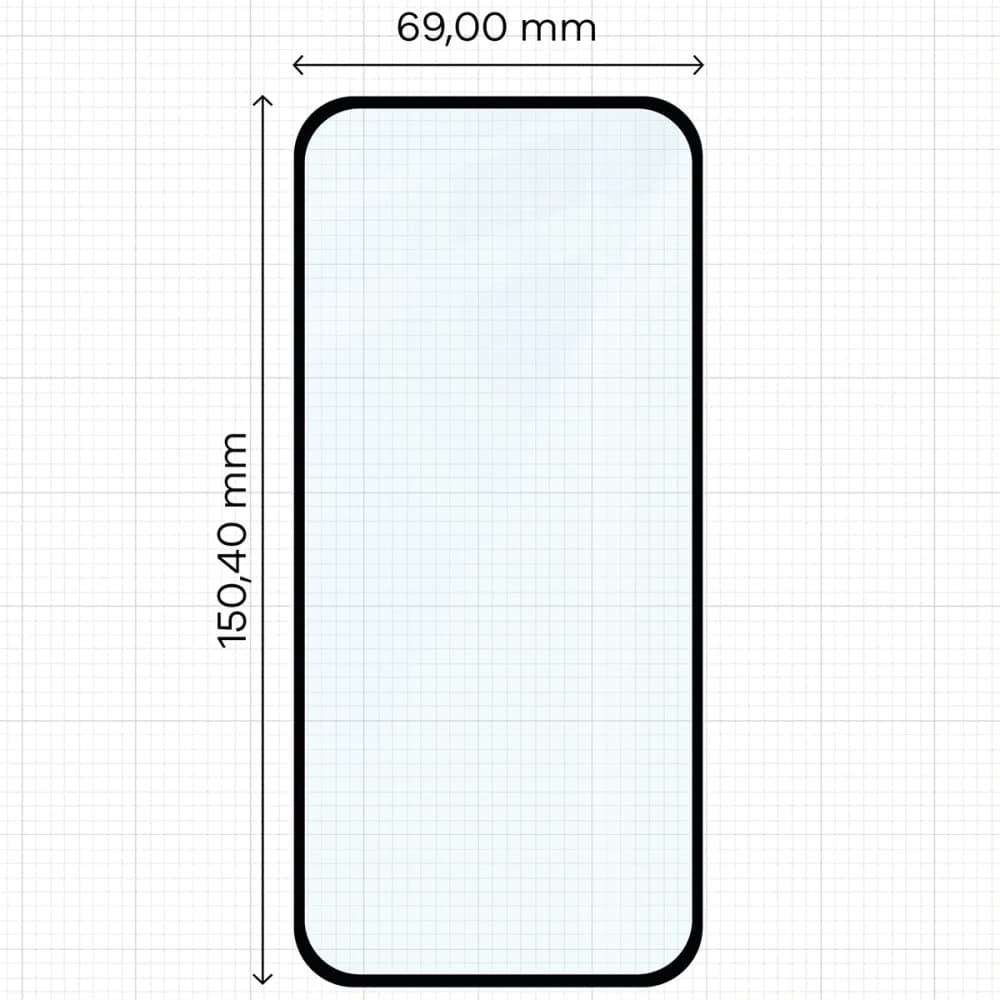 Bizon Glass Edge Duo Google Pixel 9a schwarzer Rahmen [2 PACK] - 2