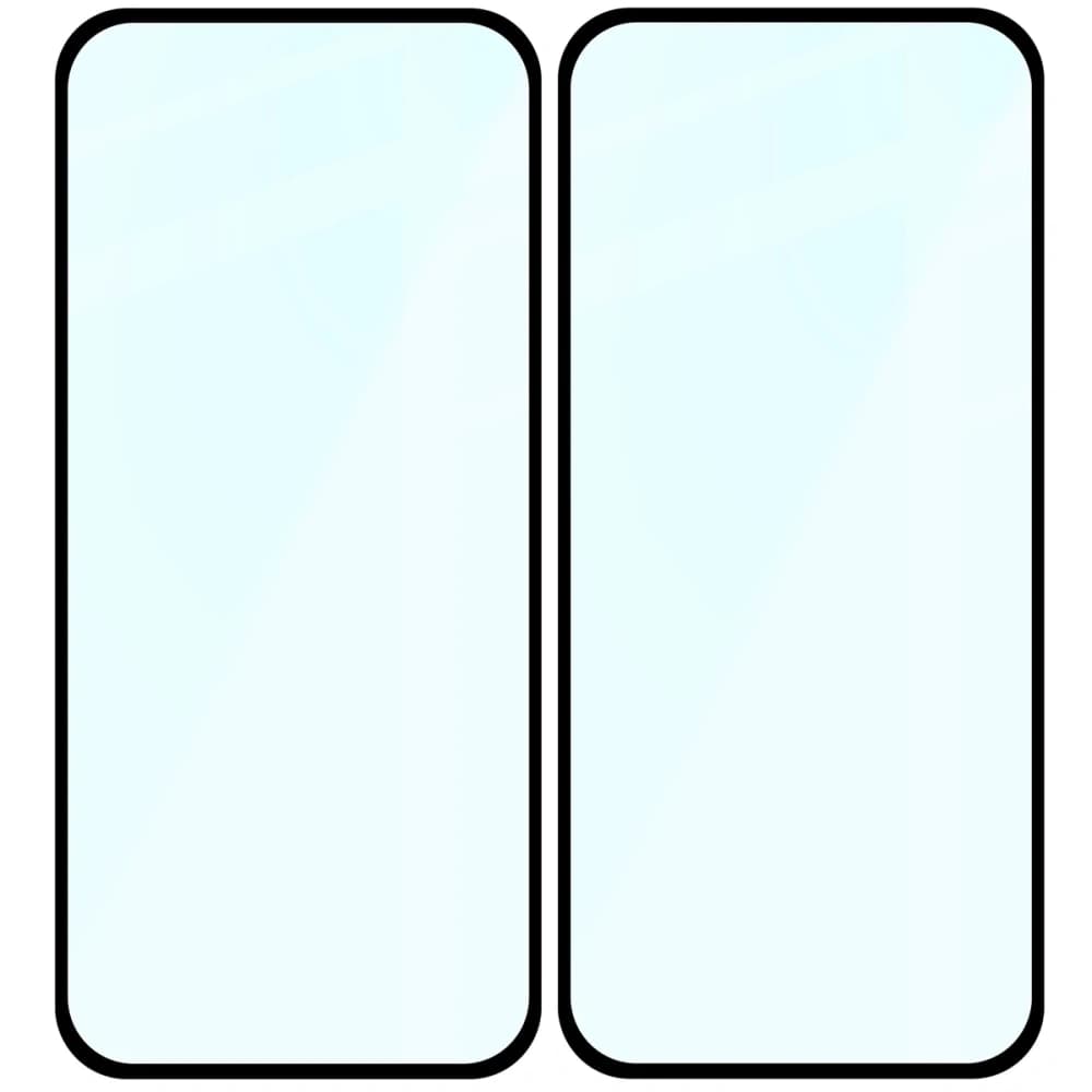 Bizon Glass Edge Duo Google Pixel 9a schwarzer Rahmen [2 PACK] - 4