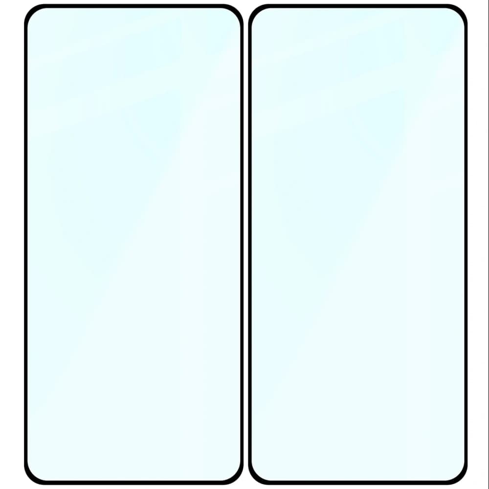 Bizon Glass Edge Duo Realme GT 7 / 7T schwarzer Rahmen [2 PACK] - 4