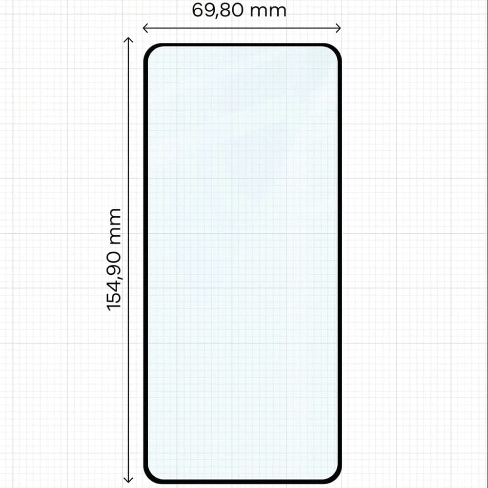 Bizon Glass Edge Duo Xiaomi Redmi Note 11 / 11S 4G schwarzer Rahmen [2 PACK] - 2