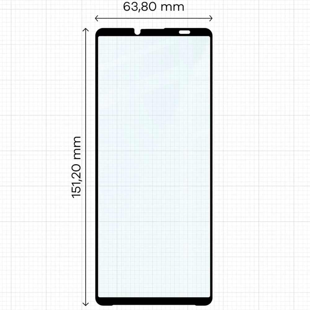 Bizon Glass Edge Duo Sony Xperia 10 VI black frame [2 PACK] - 2