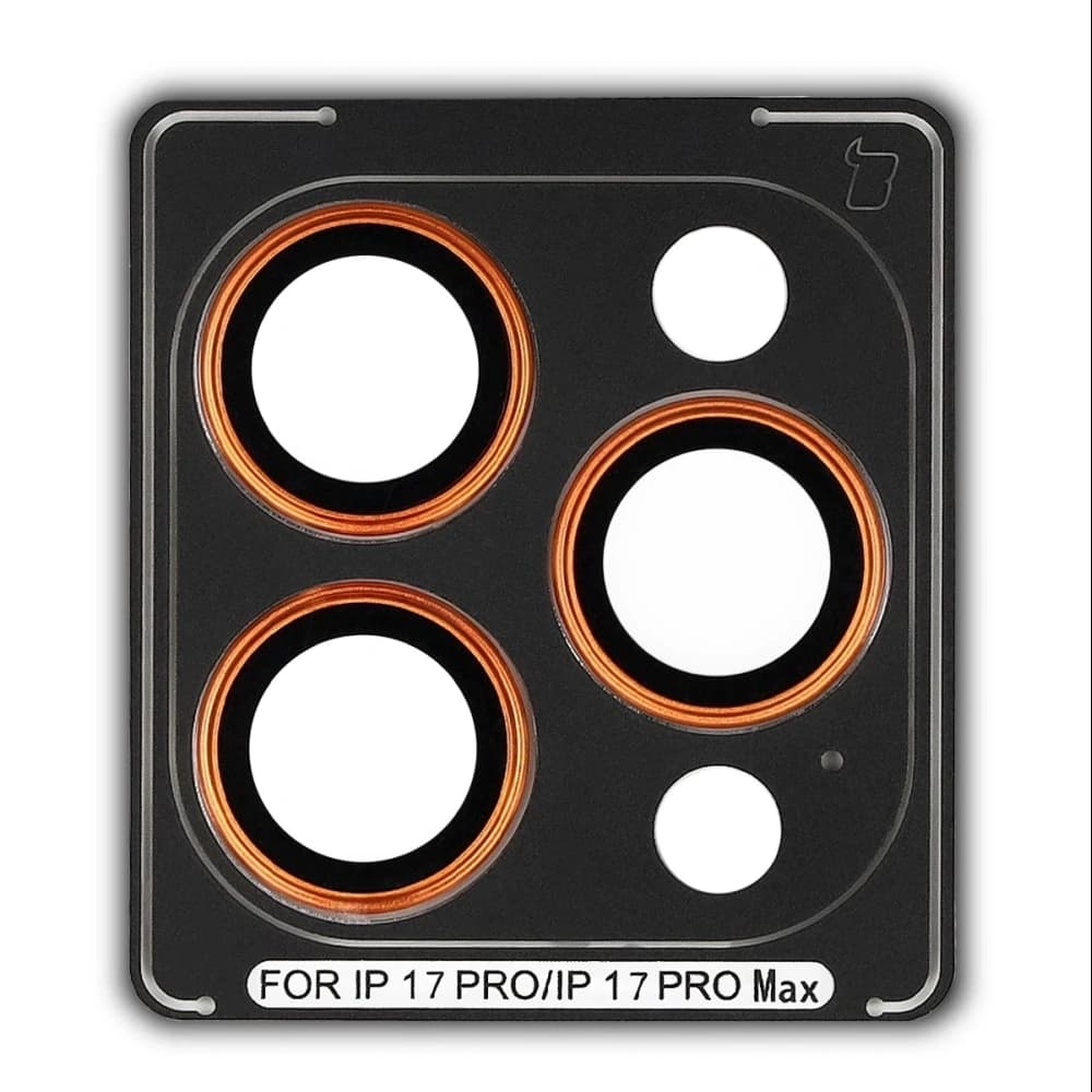 Bizon Glass Snap Lens Apple iPhone 17 Pro / 17 Pro Max orange frame - 2