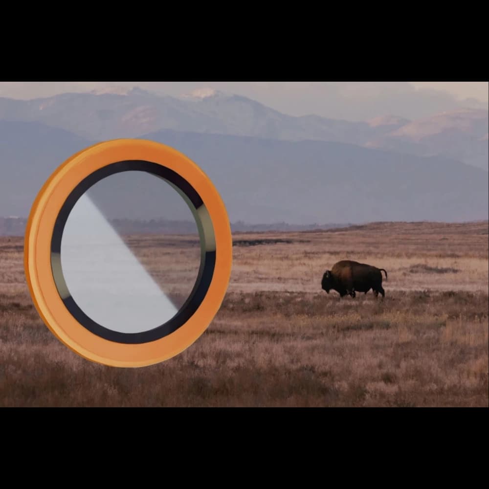 Bizon Glass Snap Lens Apple iPhone 17 Pro / 17 Pro Max orange frame - 3