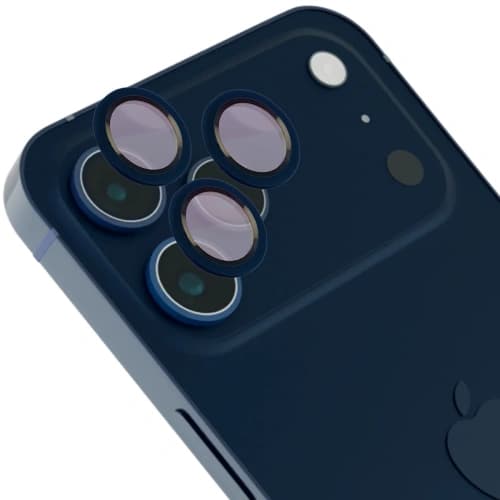 Bizon Glass Snap Lens Apple iPhone 17 Pro / 17 Pro Max navy blue frame