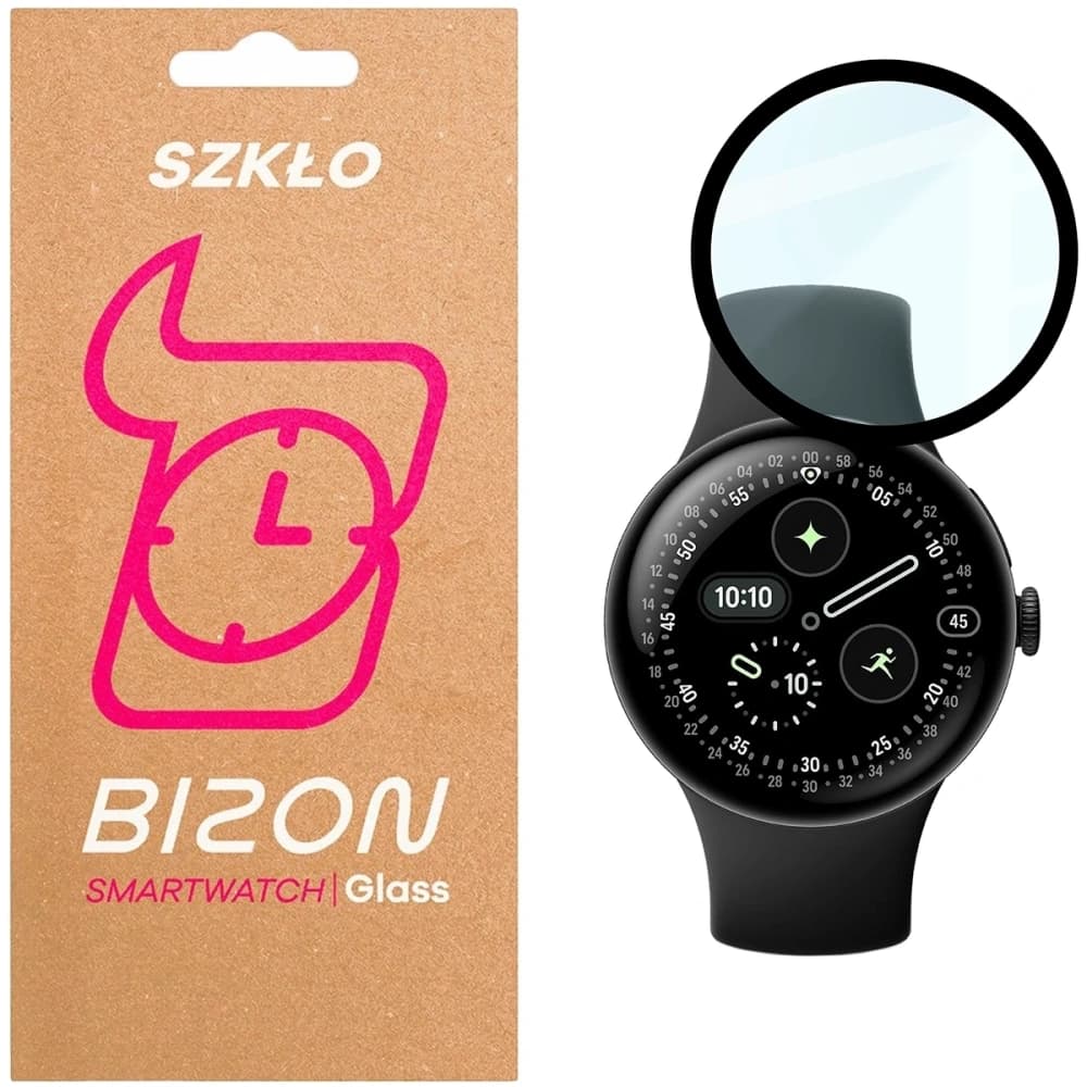 Bizon Glass Watch Edge Hybrid Google Pixel Watch 4 41 mm black - 1