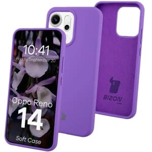 Bizon Soft Case Oppo Reno 14 purple