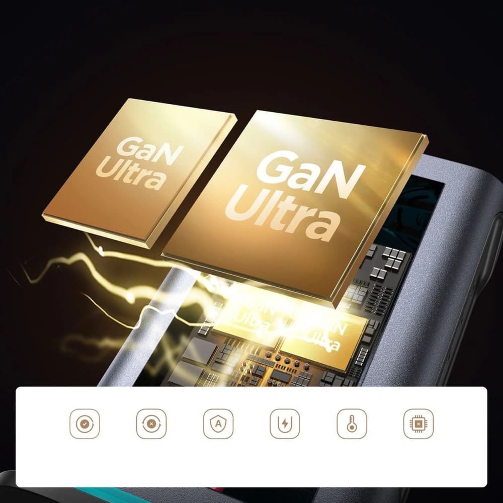 Joyroom JR-TCM02 GaN 65W Ladegerät Ladestation 4xUSB-C 2xUSB-A UK-Stecker Grau - 9