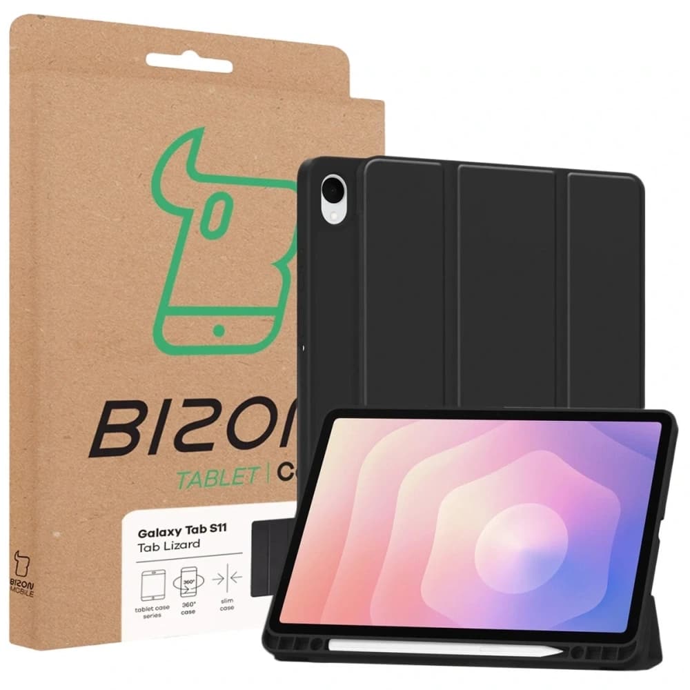 Bizon Case Tab Lizard Samsung Samsung Galaxy Tab S11 black - 9