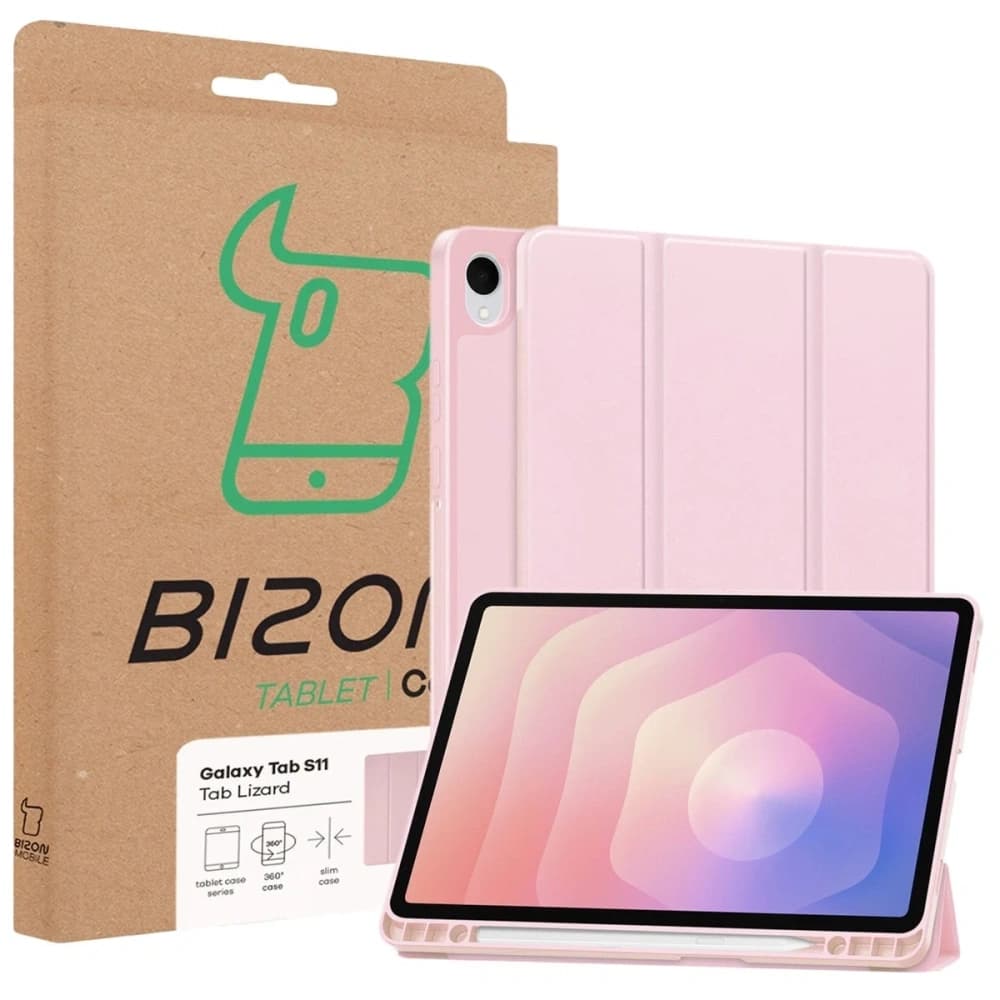 Bizon Case Tab Lizard Samsung Samsung Galaxy Tab S11 pink - 9
