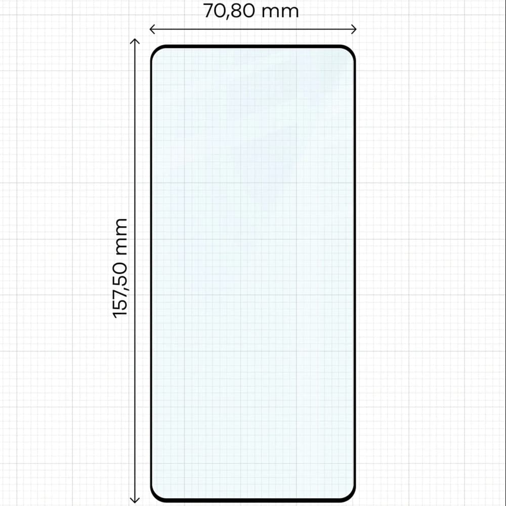 Bizon Glass Edge Duo Xiaomi POCO F5 schwarzer Rahmen [2 PACK] - 2