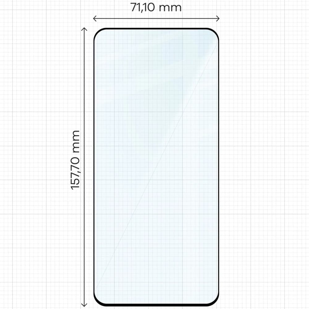 Bizon Glass Edge Duo Xiaomi Redmi Note 14 4G / 5G / POCO M7 Pro 5G schwarzer Rahmen [2 PACK] - 2