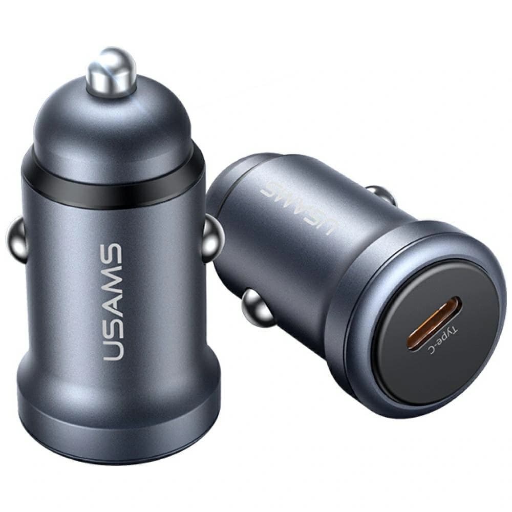 USAMS CC321 Aluminium 30W USB-C PD Car Charger tarnish - 2