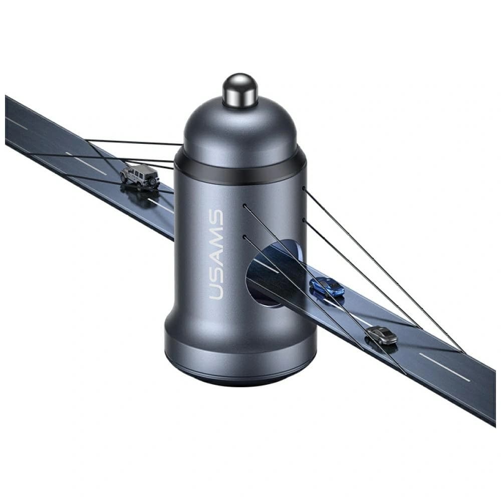 USAMS CC321 Aluminium 30W USB-C PD Car Charger tarnish - 4