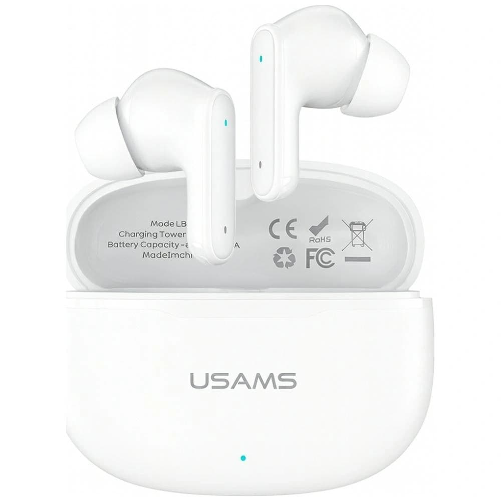 USAMS E05 Drahtlose In-Ear TWS Kopfhörer Bluetooth 6.0 weiß - 1