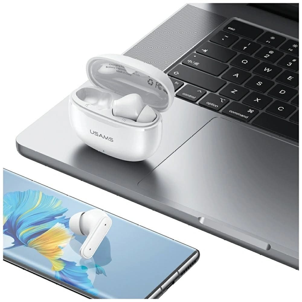 USAMS E05 Drahtlose In-Ear TWS Kopfhörer Bluetooth 6.0 weiß - 3