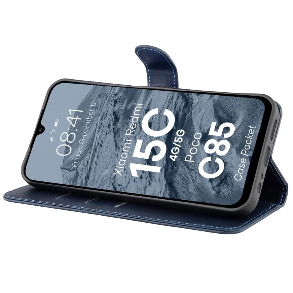 Bizon Case Pocket Xiaomi Redmi 15C 4G / 5G / Poco C85 173mm navy blue - 5