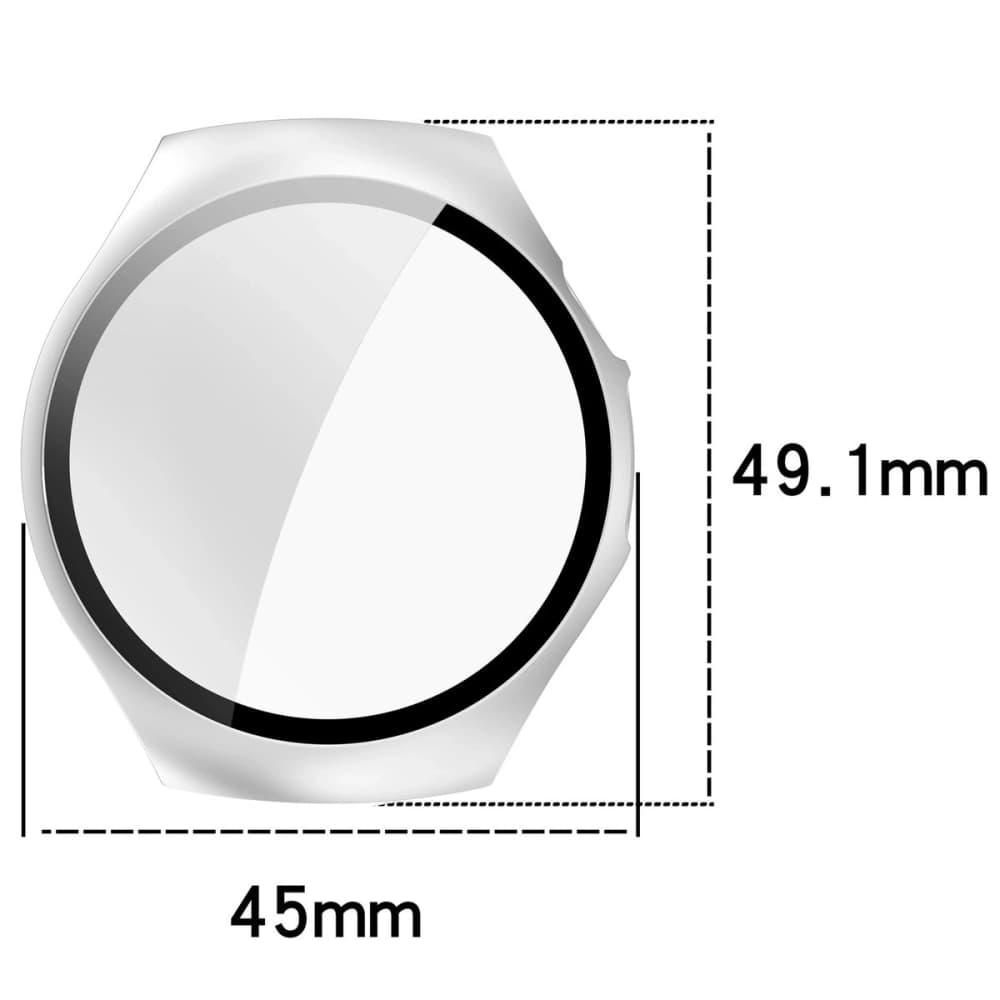 Bizon Case+Glass Watch Huawei Watch 5 42mm satin silver - 2