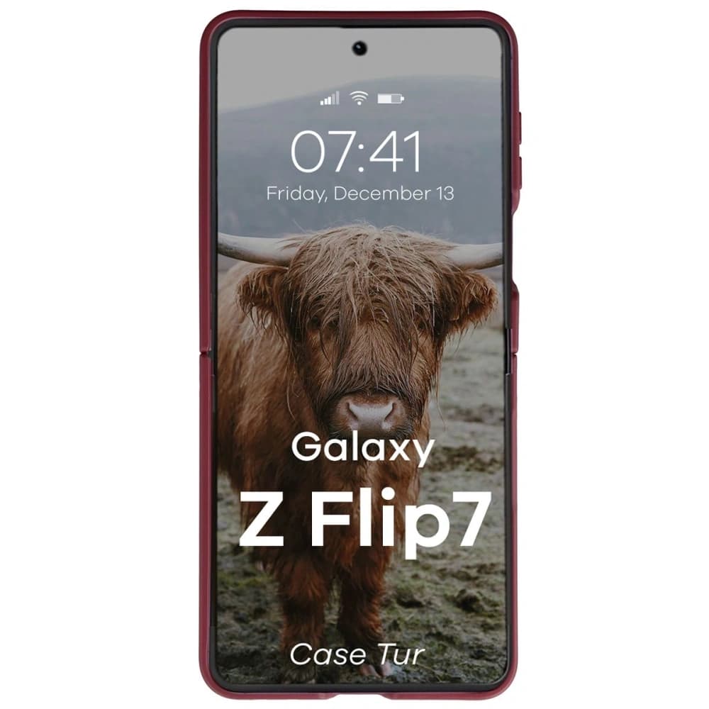 Bizon Case Tur Samsung Galaxy Z Flip7 burgundy - 3