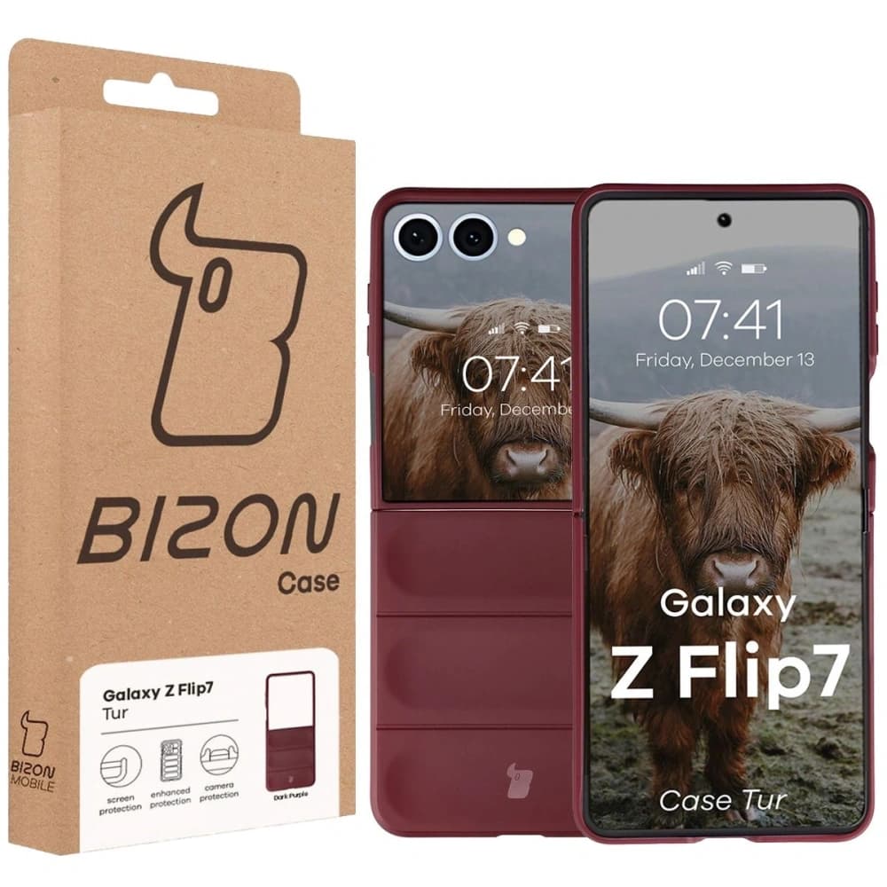 Bizon Case Tur Samsung Galaxy Z Flip7 burgundy - 7