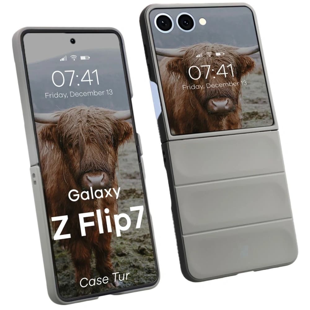 Bizon Case Tur Samsung Galaxy Z Flip7 grau - 1
