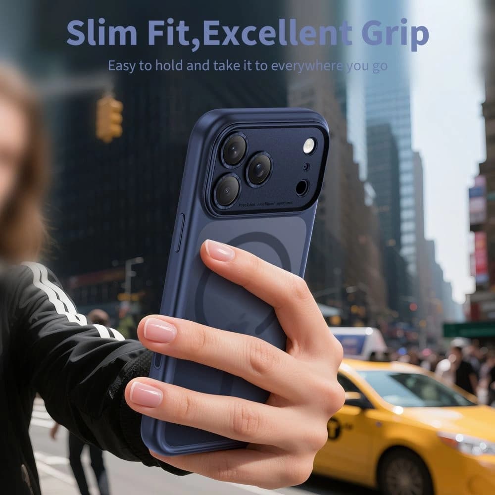 Tech-Protect Magpeak MagSafe CC Apple iPhone 17 Pro Matt Tiefblau - 5