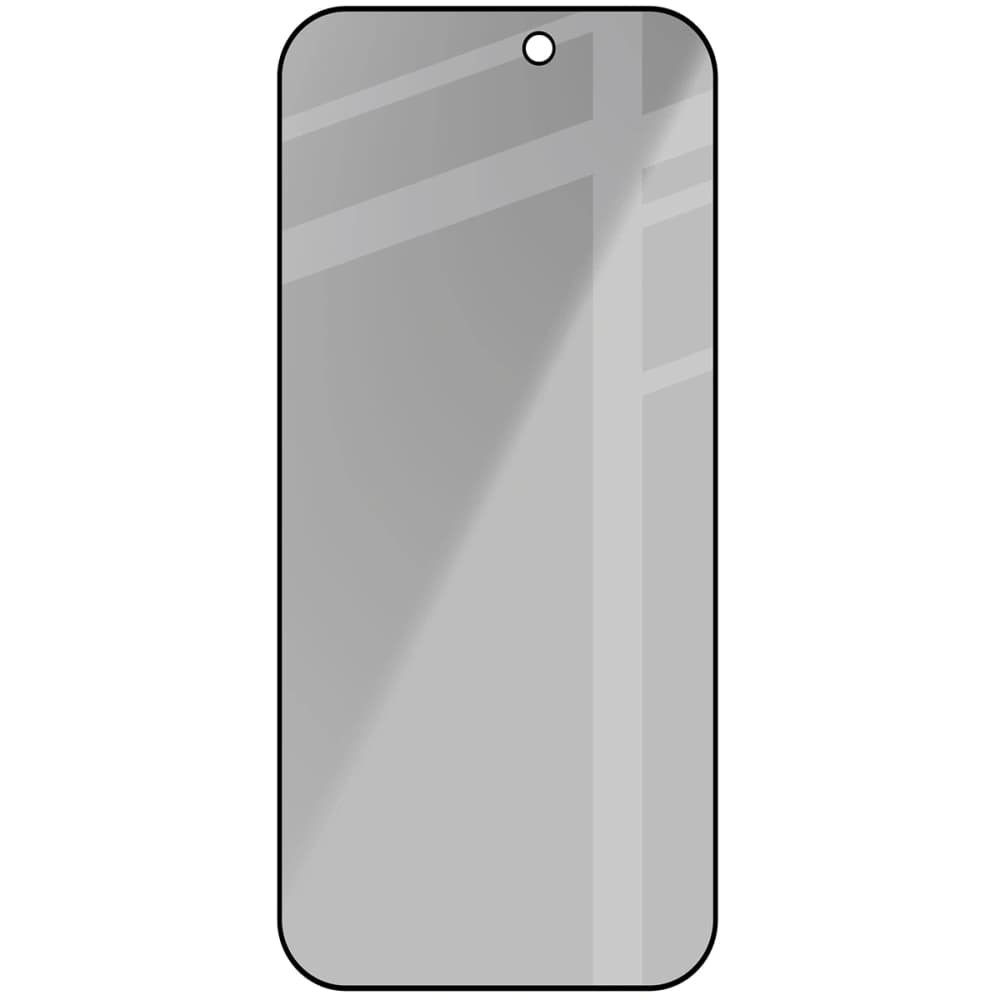 Bizon Glass Edge Shadow Apple iPhone Air tinted with a black frame - 4