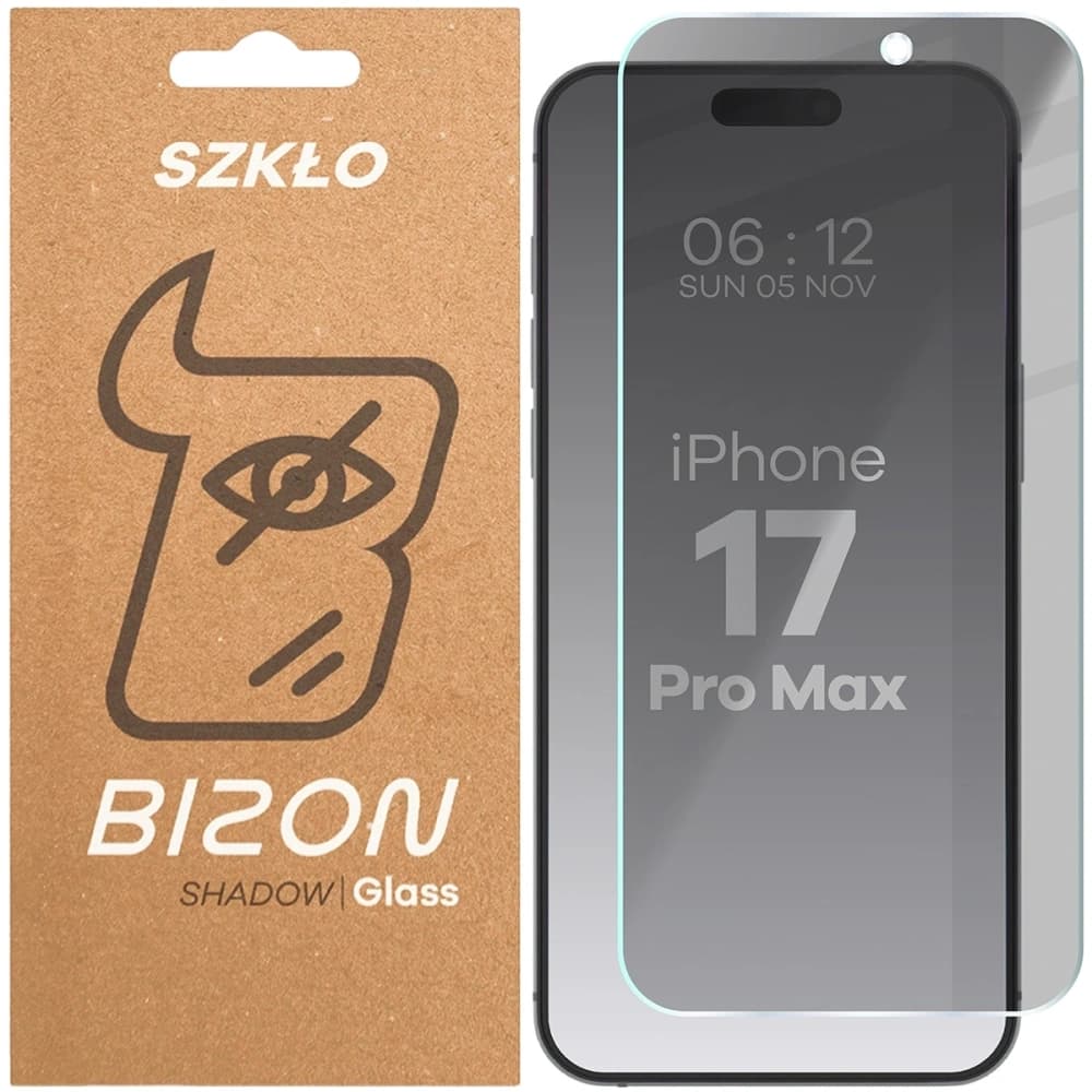 Bizon Glass Clear Shadow Apple iPhone 17 Pro Max getönt - 1