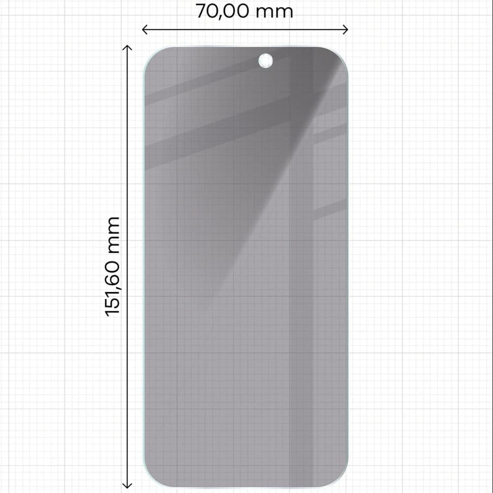 Bizon Glass Clear Shadow Apple iPhone Air tinted - 2