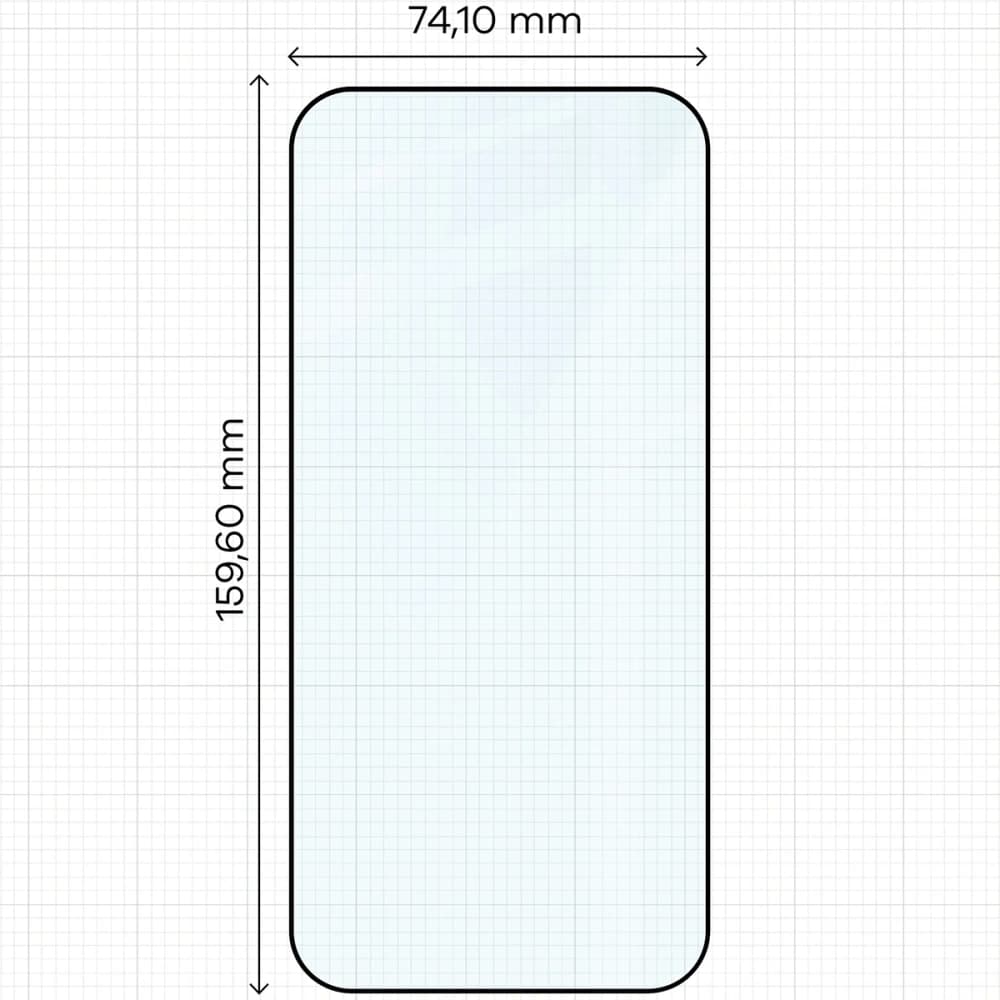 Bizon Glass Edge 2 Apple iPhone 17 Pro Max black frame - 2