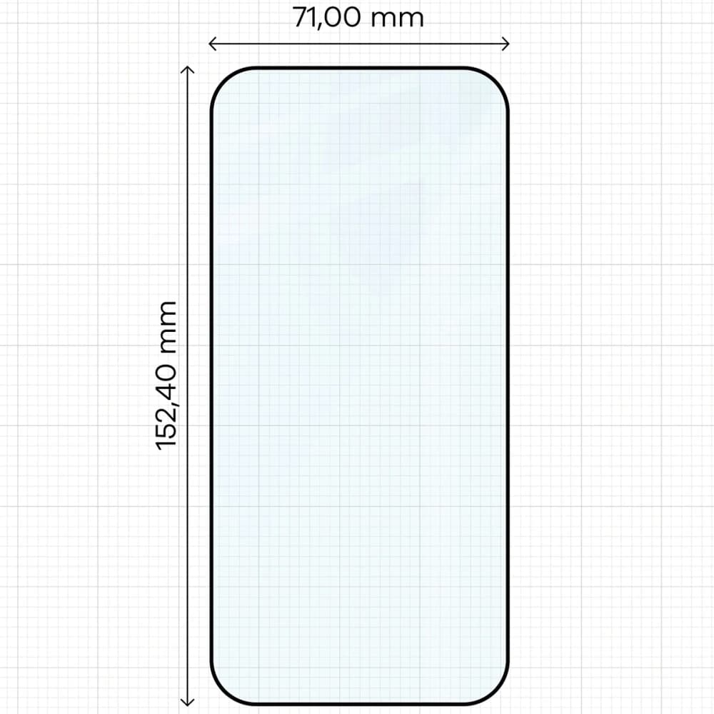 Bizon Glass Edge 2 Apple iPhone Air black frame - 2