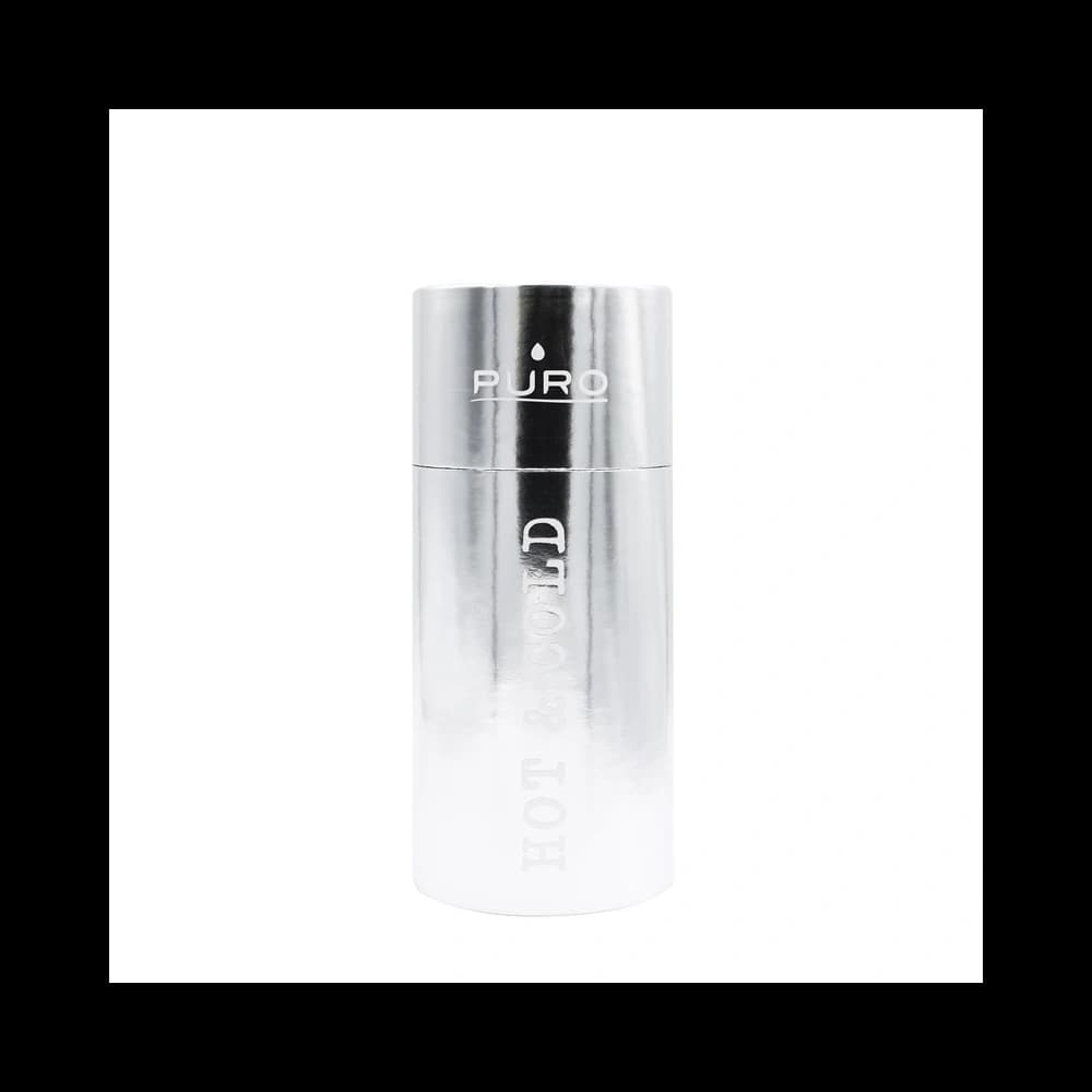 Puro Edelstahl Thermoflasche Hot&Cold 350ml (Metallic Silber) - 2