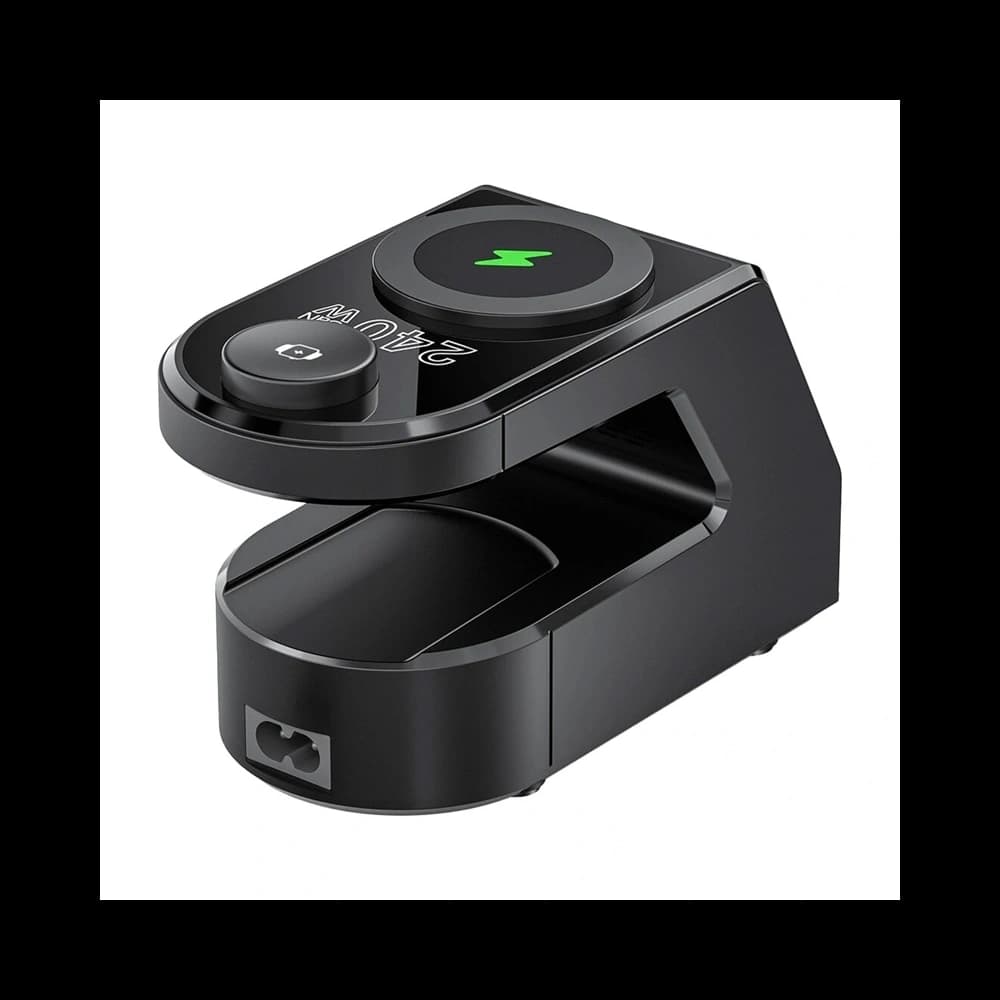 Blitzwolf BW-FW10 Alarm clock with wireless charger 2xUSB-A 60W, 4xUSB-C 120W, for phone, watch - 3