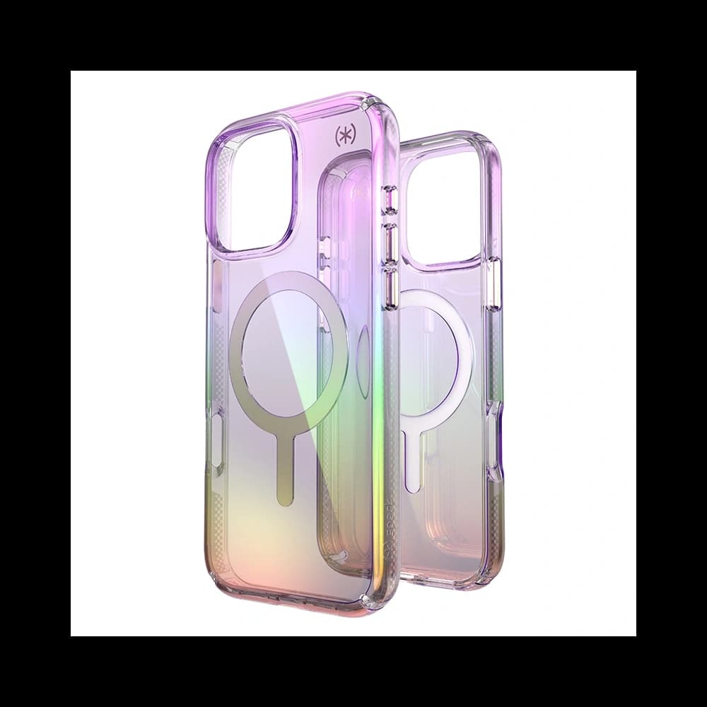 [CR] Speck Presidio2 Lux MagSafe Case for Apple iPhone 16 Pro Max (Amazing Purple / Clear) - 1