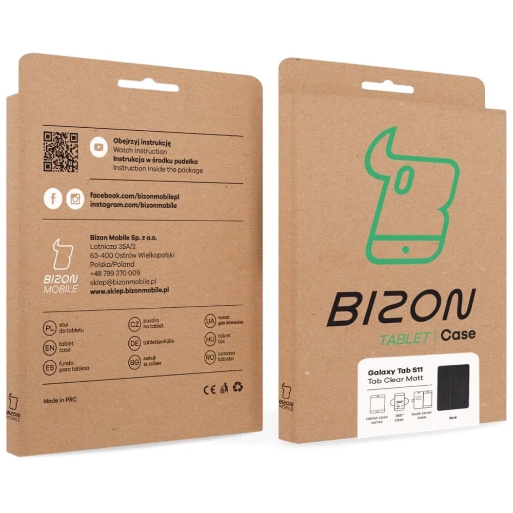 Bizon Case Tab Clear Matt Samsung Galaxy Tab S11 black - 9