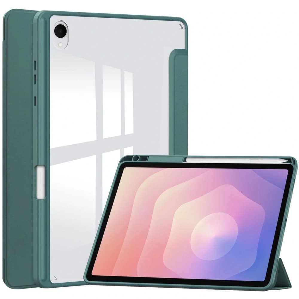 Bizon Case Tab Klar Matt Samsung Galaxy Tab S11 dunkelgrün - 1