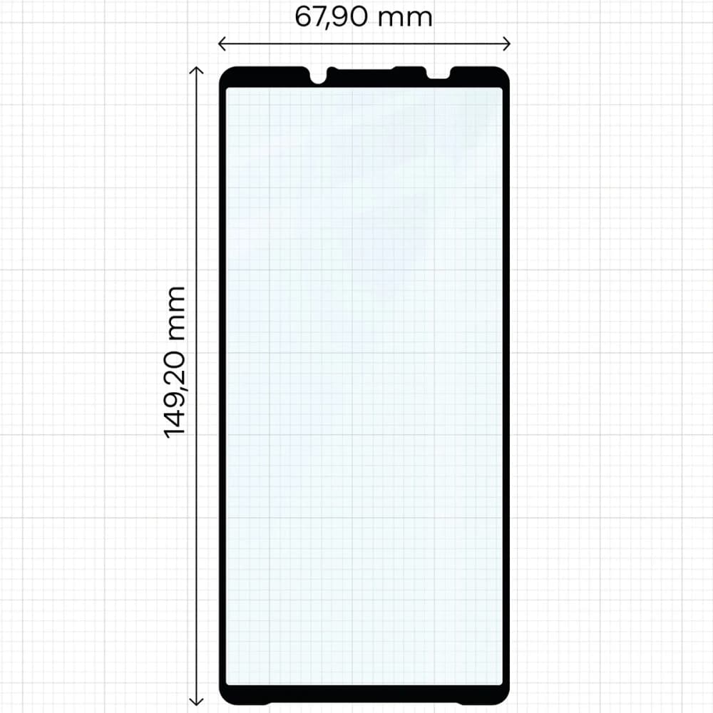 Bizon Glass Edge 2 Sony Xperia 10 VII black frame - 2