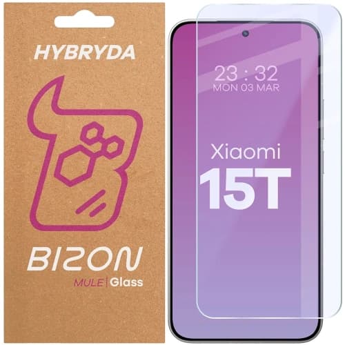 Elastyczne szkło hybrydowe Bizon Glass Mule do Xiaomi 15T