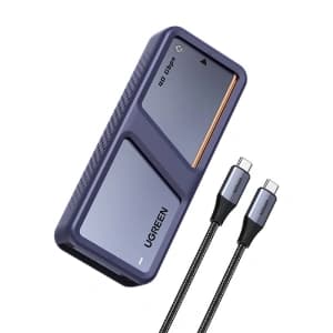 Ugreen D703 M.2 NVMe SSD Gehäuse, USB4 (Grau)