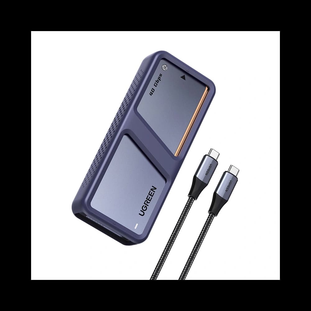 Ugreen D703 M.2 NVMe SSD Gehäuse, USB4 (Grau) - 1